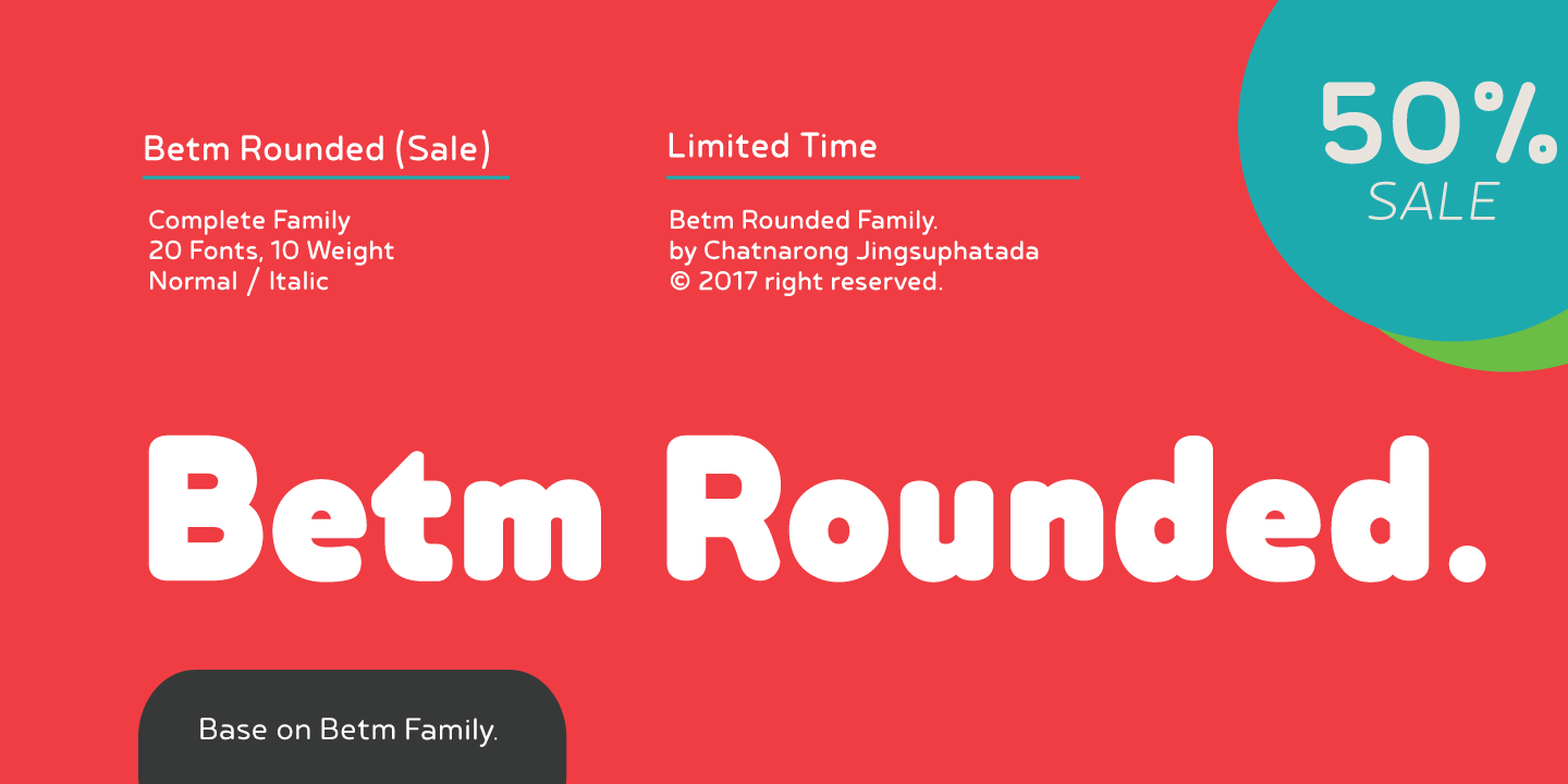 Czcionka Betm Rounded